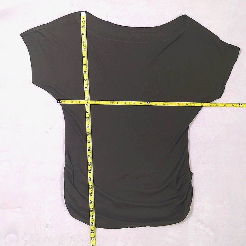 🚨3/$15 Olive Draped Neckline Top - Picture 4 of 6